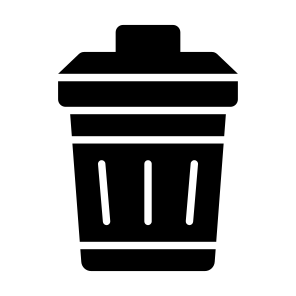 Dustbin, Trash, Can, Waste, Garbage icon