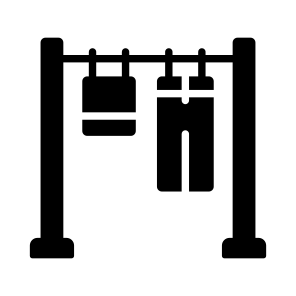 Hanging, Drying, Clothes, Garments, Housekeeping icon