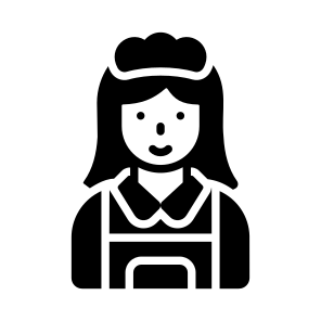 Maid, Servant, Helper, Housekeeper, Houseworker icon