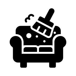 Sofa, Couch, Seat, Furniture, Brush icon