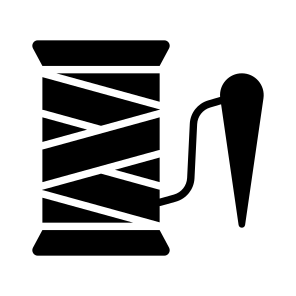 Thread, Bobbin, Sewing, Tailoring, Needle icon