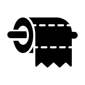 Tissue, Roll, Paper, Lavatory, Cleanliness icon