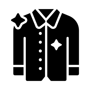 Washed, Clothes, Apparel, Garment, Shirt icon