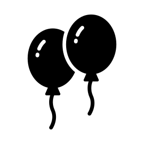 Balloons, Decoration, Ornament, Festival, Bunch icon