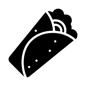 Burrito, Wrap, Tortilla, Roll, Snack icon
