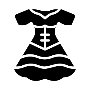 Dress, Frock, Attire, Outfit, Costume icon