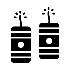 Firecrackers, Fireworks, Pyrotechnics, Crackers, Celebration icon