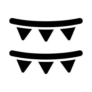 Garlands, Buntings, Flags, Decoration, Celebration icon