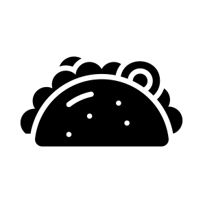 Taco, Wrap, Tortilla, Snack, Food icon