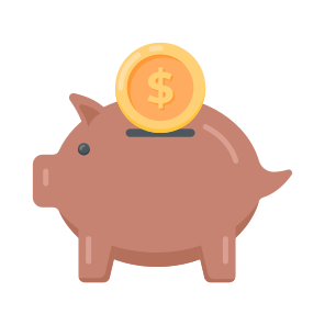 Bank, Saving, Deposit, Finance, Piggy icon