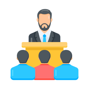 Business, Work, Speech, Corporate, Talk icon