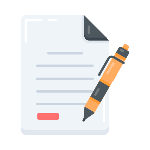 Contract, Agreement, Deed, Credential, Signature icon