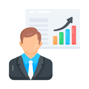 Data, Analyst, Analysis, Presentation, Reporting icon