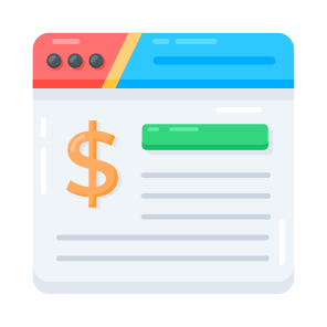Online, Earning, Income, Money, Website icon