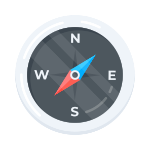 Orientation, Compass, Navigation, Direction, Indicator icon