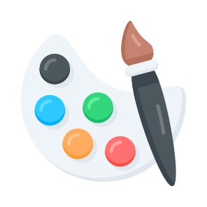 Palette, Plate, Art, Artwork, Mixing icon
