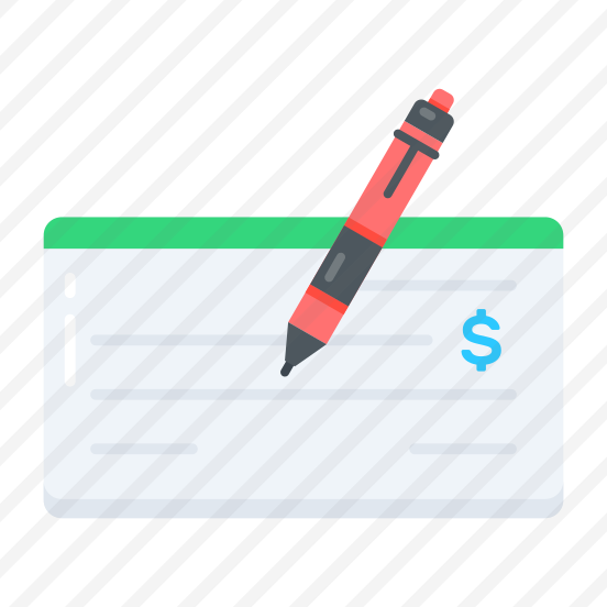Paycheck, Cheque, Signature, Payment, Transaction preview
