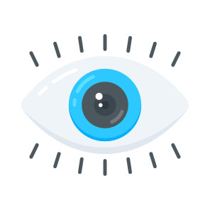 Vision, Sight, Monitoring, Seeing, Eye icon