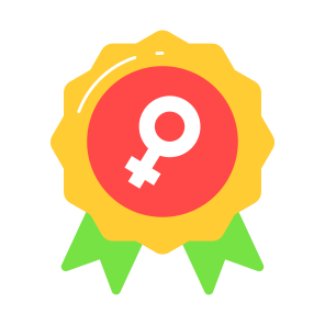 Badge, Medal, Women Day, Event, Feminism icon