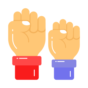 Empowerment, Hands, Power, Strength, Women Day, icon