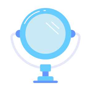 Mirror, Reflector, Glass, Vanity, Reflection, icon