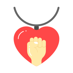 Necklace, Heart, Jewelry, Women Day, Women Rights, icon
