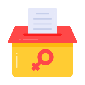 Voting Box, Female, Ballot, Women Day, Vote, icon