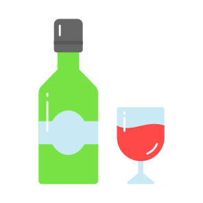 Wine, Bottle, Glass, Beer, Celebration, icon