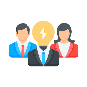 Brainstorming, Creativity, Innovation, Teamwork, Business icon