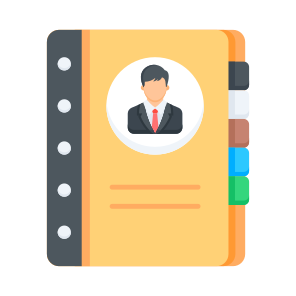 Contact, Book, Address, Directory, Phone icon