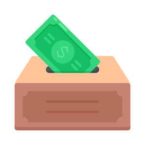 Donation, Fundraising, Charity, Currency, Volunteering icon