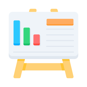 Presentation, Board, Chart, Graph, Data, icon