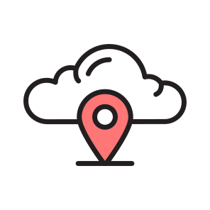 Cloud, Location, Gps, Geolocation, Forecast icon
