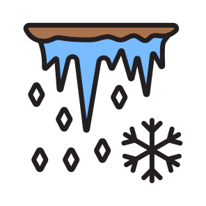 Icicles, Ice, Winter, Weather, Frost icon