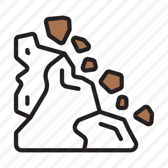 Landslide, Warning, Rocks, Slope, Danger preview