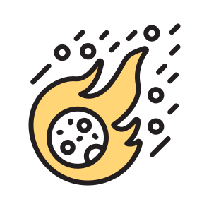 Meteor, Astronomy, Asteroids, Astrophysics, Comets icon