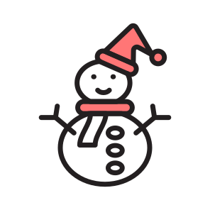 Snowman, Snow, Winter, Festive, Weather icon