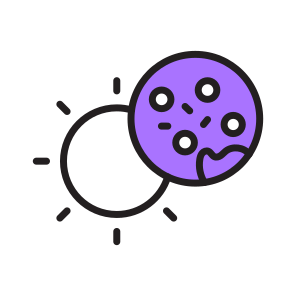 Solar, Eclipse, Sun, Moon, Astronomy icon