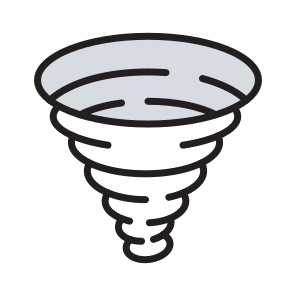 Tornado, Twister, Vortex, Weather, Storm icon