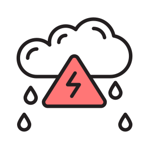 Weather, Alert, Thunderstorm, Storm, Forecast icon