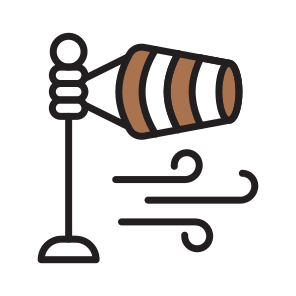 Windsock, Weather, Forecast, Wane, Wind icon