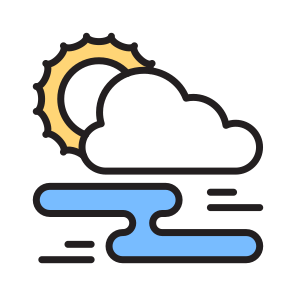 Windy, Weather, Clouds, Winds, Breeze icon