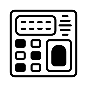 Biometric, Machine, Device, Scanner, Attendance icon