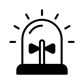 Buzzer, Siren, Hooter, Alert, Light icon