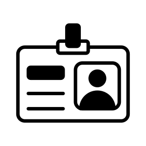 Id, Identification, Identity, Badge, Pass icon