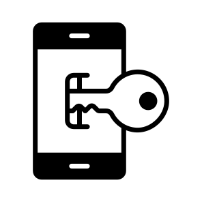 Key, Access, Unlock, Mobile, Phone,,, icon