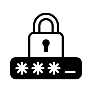 Login, Lock, Latch, Password, Pin icon