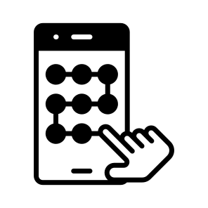 Pattern, Passcode, Unlock, Sequence, Mobile icon