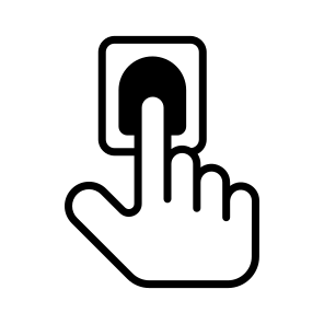 Touch, Tap, Press, Swipe, Interaction icon