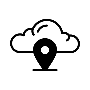 Cloud, Location, Gps, Geolocation, Forecast icon